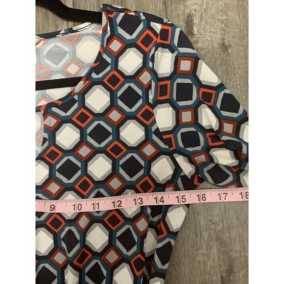 BANANA Republic Fit & Flare Dress Womens Size XSmall Geometric Print - Picture 7 of 9